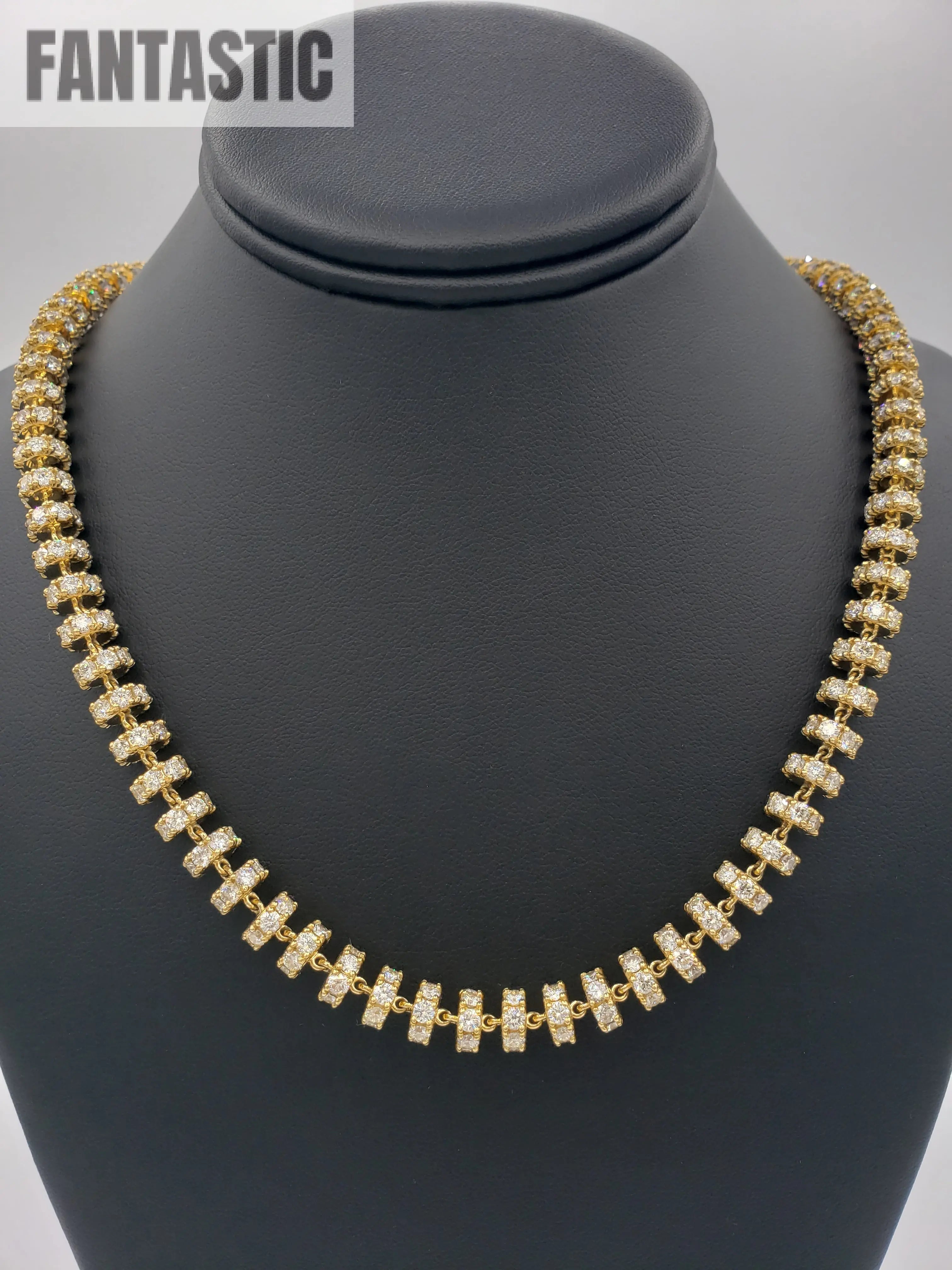 14K Gold- Diamond Disc Chain | 136 Grams